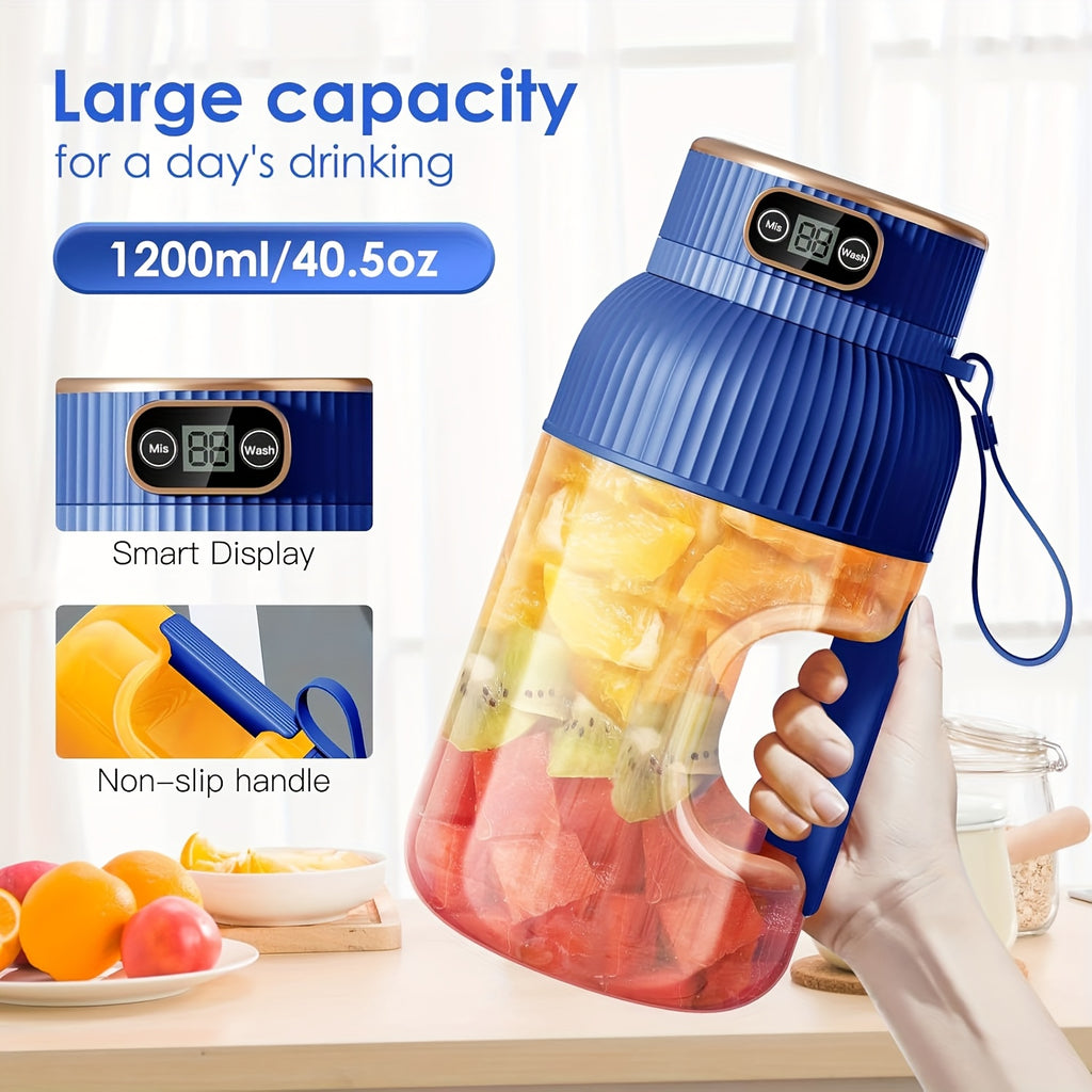 [Portable Juicer] 10-Blade Portable Multifunctional Fruit Juicer | Upgraded Large Capacity Rechargeable Juicer Blender for Vegetables, Fruits, and Smoothies, Suitable for Sports, Travel, and Outdoor Use