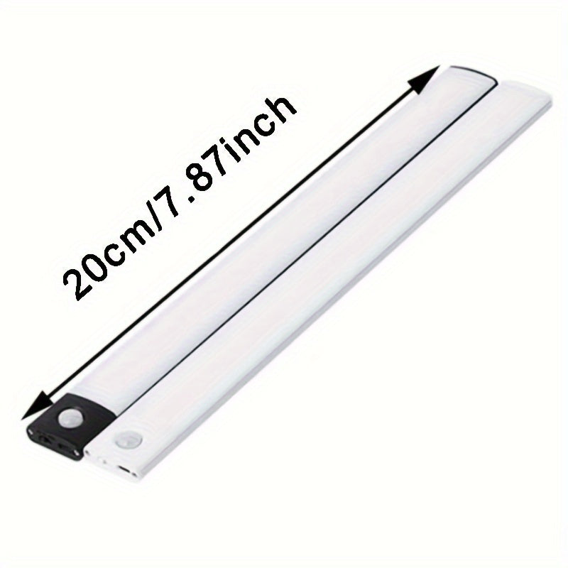 Set Of 2 LED Motion Sensor Lights - Wireless, Magnetic USB Rechargeable Lighting For Cabinets And Wardrobes, Adjustable Color Temperature And Brightness