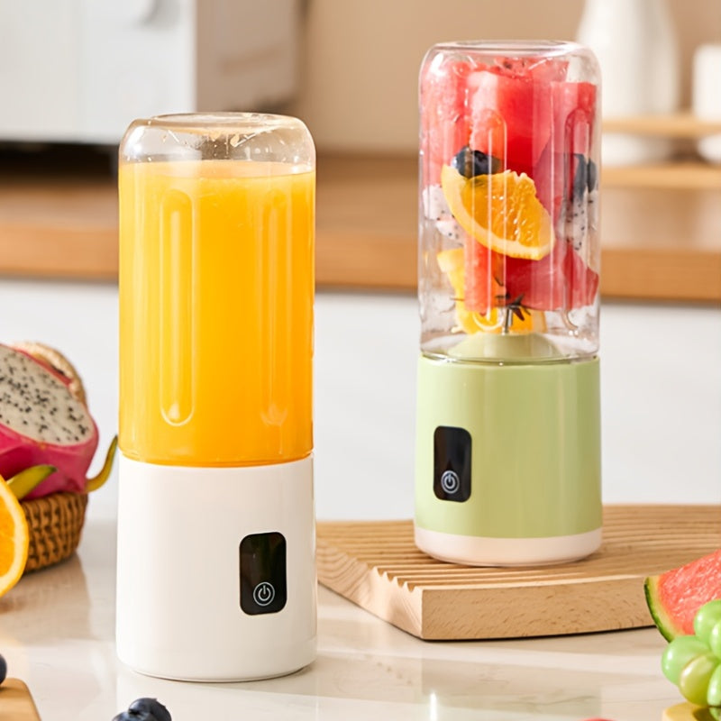 Portable Fruit Juicer with 12-Blade Stainless Steel Blades, 1500mAh Rechargeable Battery, 16.91oz Capacity, One-Touch Operation & Digital Display - Detachable Design for Fresh Fruit Juice, Easy to Clean, USB-Powered, Compact Kitchen Appliance, Fruit Juic